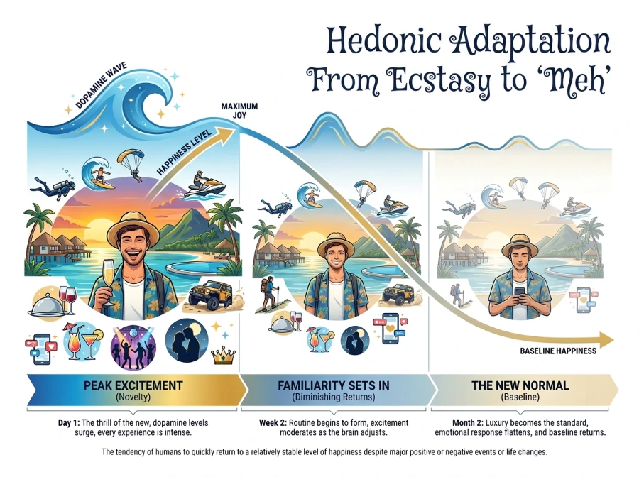 Hedonic adaptation infographic