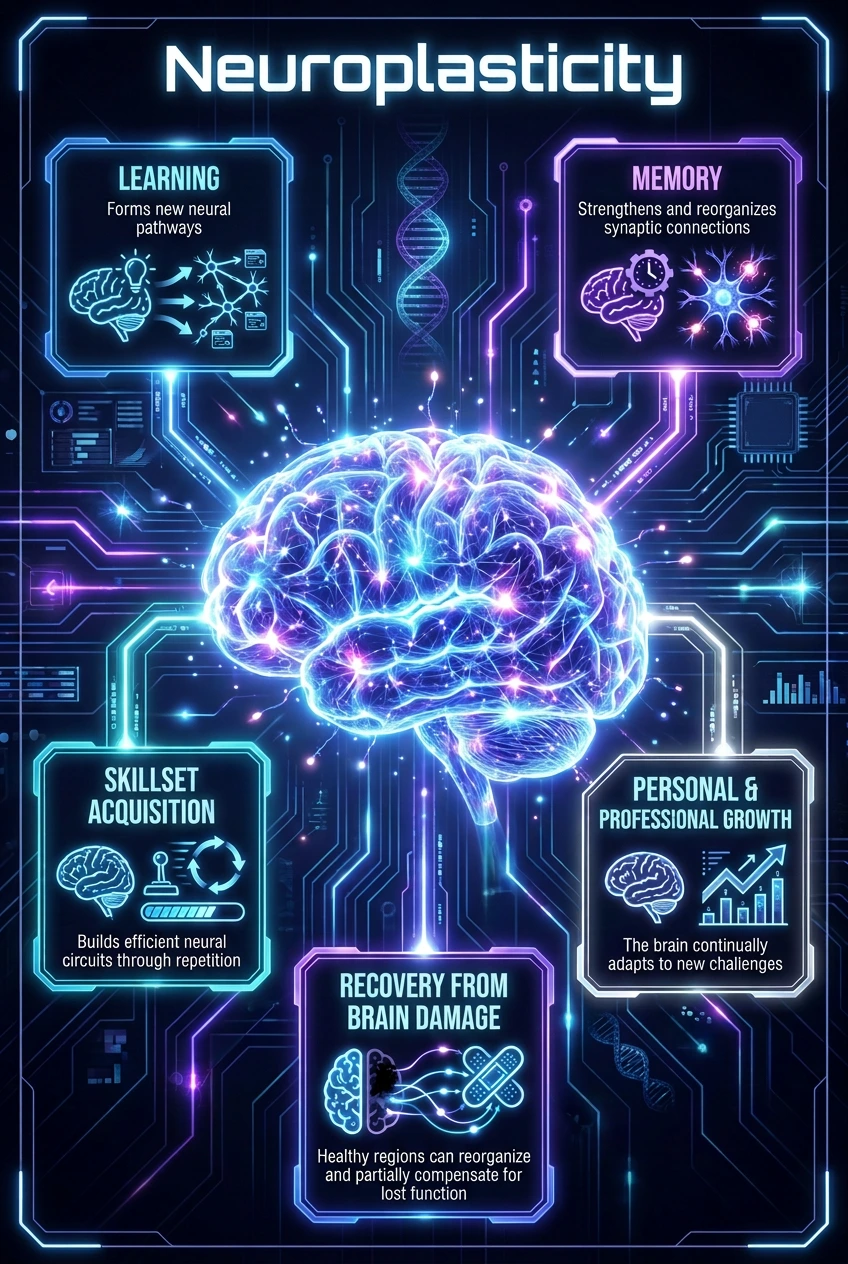 neuroplasticity neuroscience infographic
