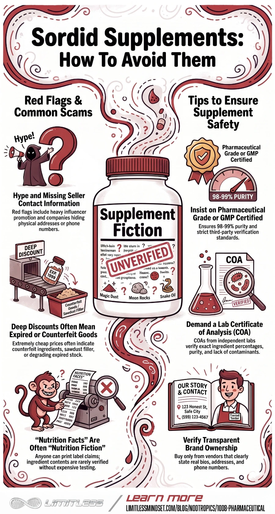 Sordid Supplements: How to Avoid Them sordid supplements infographic