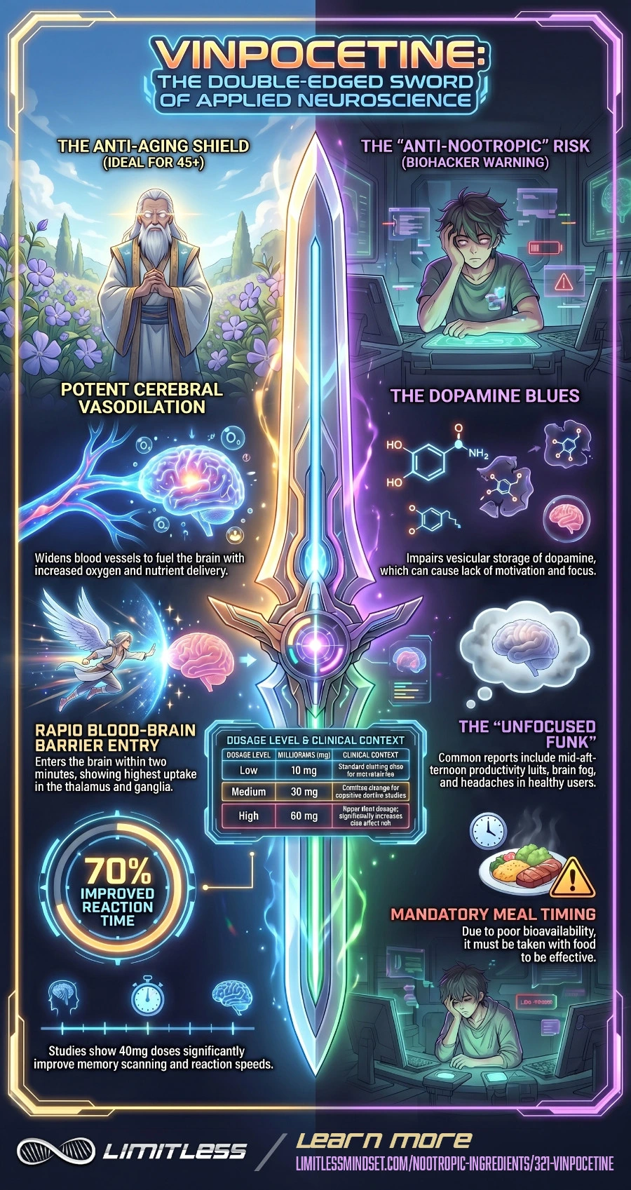 vinpocetine nootropic infographic