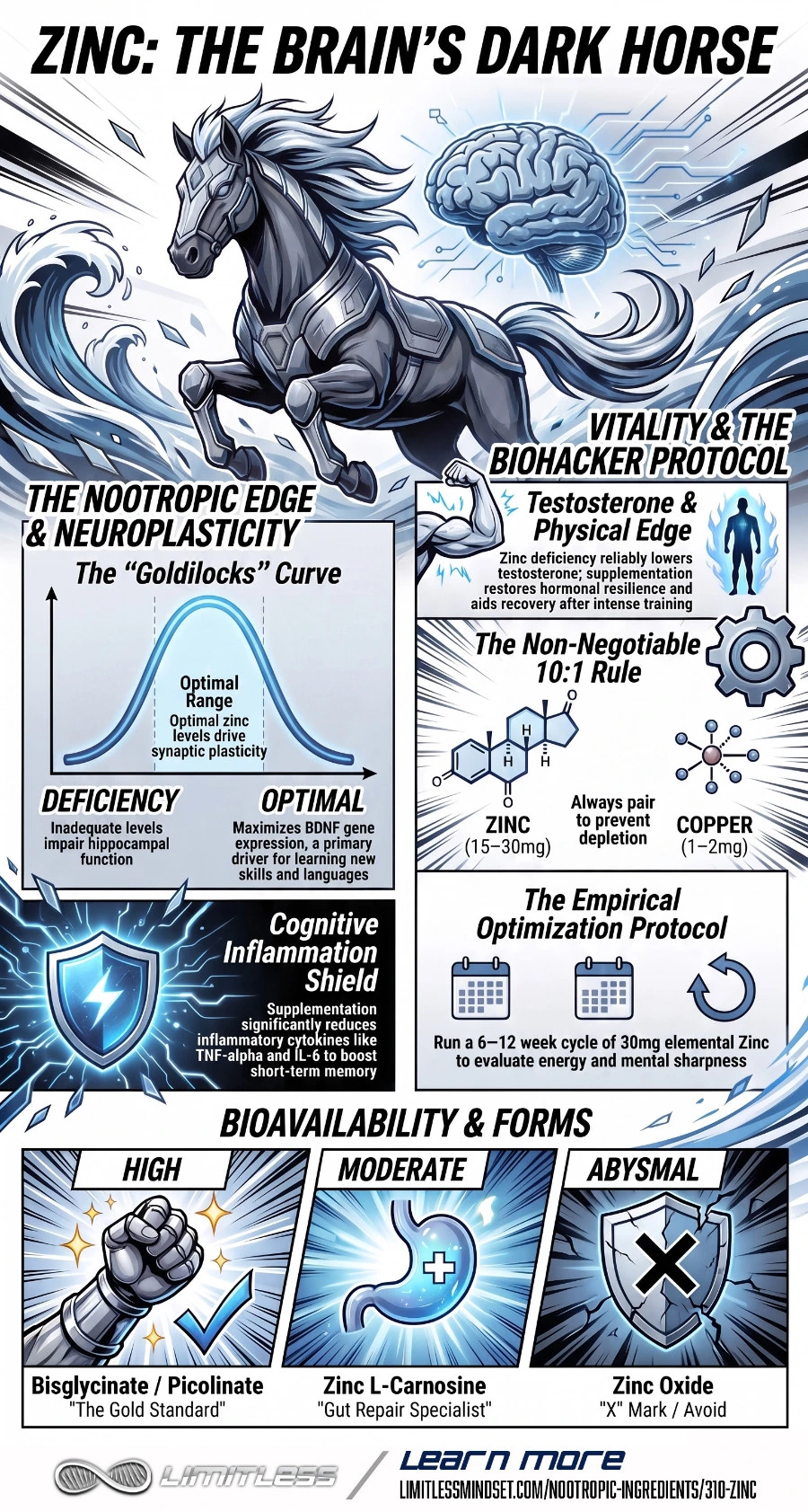 Zinc brain power infographic