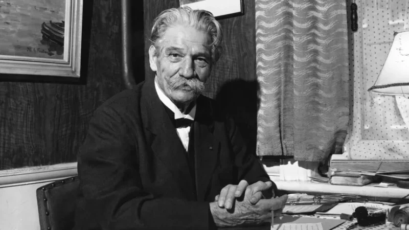 That mustache means business Albert Schweitzer, German doctor